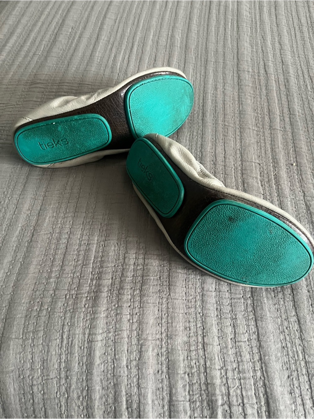Feather Grey Tieks Flats - Picture 2 of 4